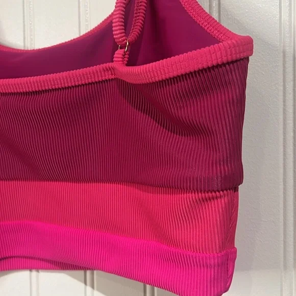 Beach Riot Eva Bikini Top Raspberry Colorblock - Picture 7 of 8